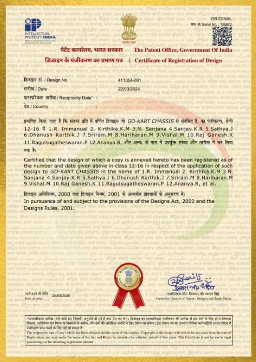 Patents Achievements